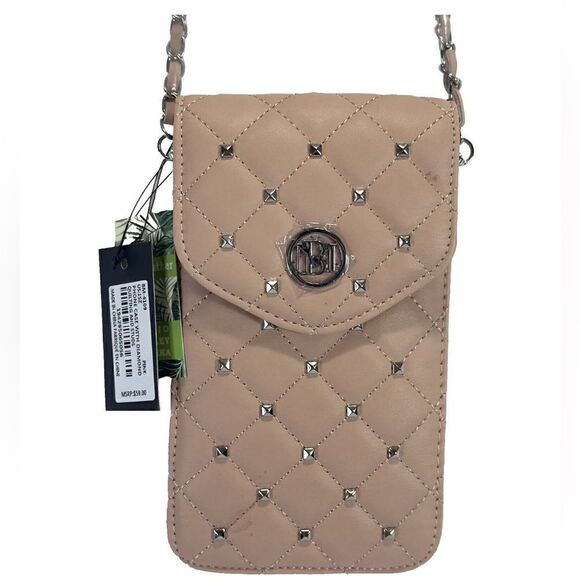 COPY - NWT -Studio Barkley Mischa Vegan Leather Phone Case Diamond Quilting Pink - Picture 2 of 8